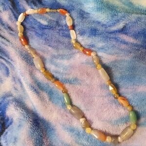 Vintage Crystal and Mixed Tumbled Some Necklace